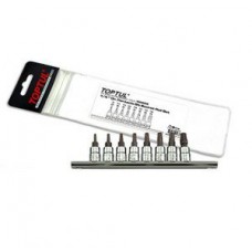 Набор бит пятигранных 1/4" TORX с отверстием 8ед.